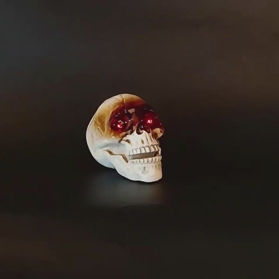 Animated Screaming Skull Decoration